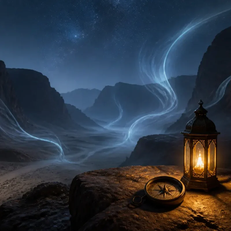 A symbolic image for the article: “Valleys of the Jinn” in the Arabian Peninsula... Myths between truth and fiction