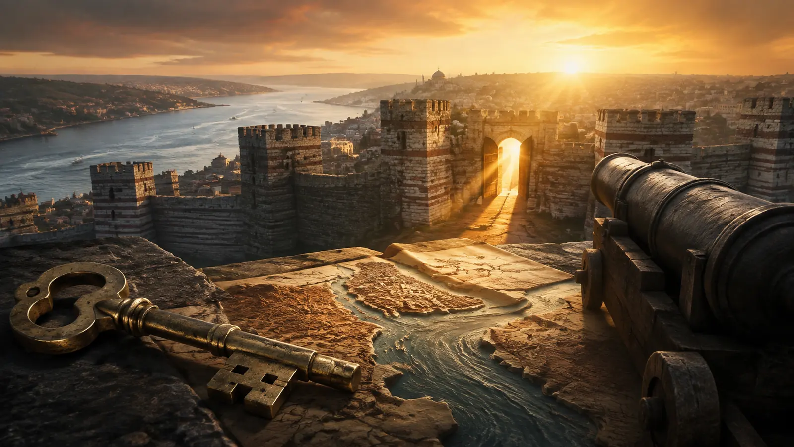 A symbolic image for the article: The conquest of Constantinople...a prophetic message achieved after eight centuries